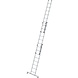 Munk 3-delige aluminium opsteekladder, 3x8 sporten met Nivello stabilisatiebalk Munk 3-delige aluminium opsteekladder, 3x8 sporten met Nivello stabilisatiebalk