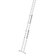 Munk 3-delige aluminium opsteekladder, 3x10 sporten met Nivello stabilisatiebalk Munk 3-delige aluminium opsteekladder, 3x10 sporten met Nivello stabilisatiebalk