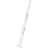 Roossien 3-delige aluminium opsteekladder, 3x12 sporten met Nivello stabilisatiebalk