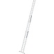 Munk 3-delige aluminium opsteekladder, 3x12 sporten met Nivello stabilisatiebalk Munk 3-delige aluminium opsteekladder, 3x12 sporten met Nivello stabilisatiebalk