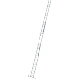 Roossien 3-delige aluminium opsteekladder, 3x14 sporten met Nivello stabilisatiebalk