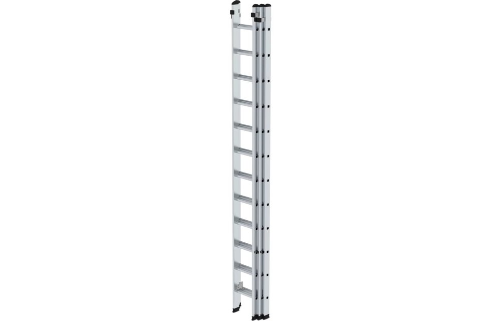 3-delige aluminium opsteekladder, 3x12 sporten