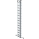 Munk 3-delige aluminium opsteekladder, 3x14 sporten met Nivello stabilisatiebalk Munk 3-delige aluminium opsteekladder, 3x14 sporten met Nivello stabilisatiebalk