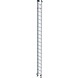 Munk 2-delige aluminium optrekladder, 2x20 sporten Munk 2-delige aluminium optrekladder, 2x20 sporten