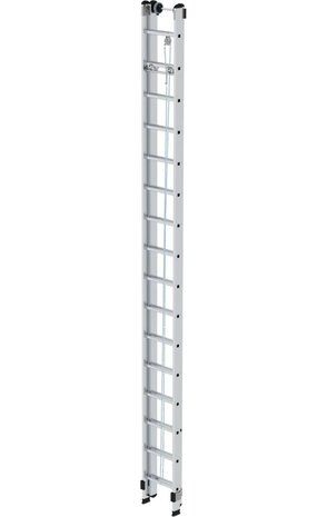 Munk 2-delige aluminium optrekladder, 2x16 sporten Munk 2-delige aluminium optrekladder, 2x16 sporten