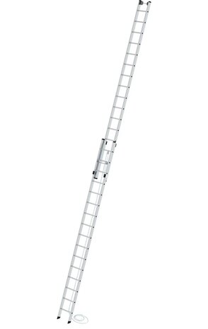 Roossien 2-delige aluminium optrekladder, 2x16 sporten