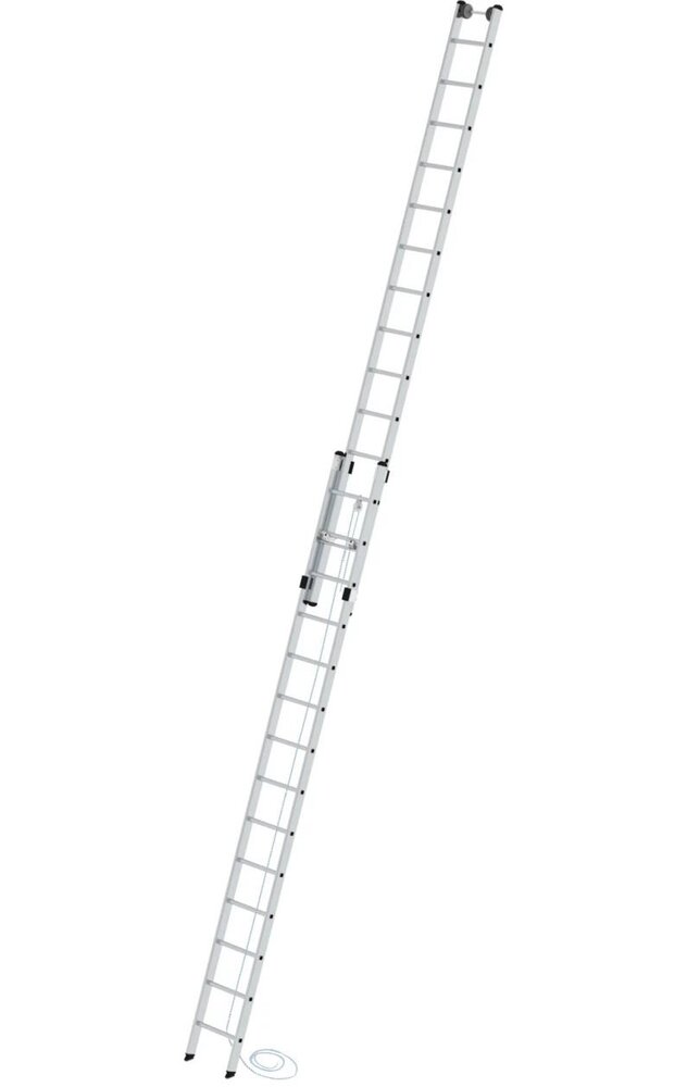 Roossien 2-delige aluminium optrekladder, 2x14 sporten