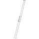 Munk 2-delige aluminium optrekladder, 2x14 sporten Munk 2-delige aluminium optrekladder, 2x14 sporten