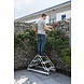 Munk Dubbelzijdige plateautrap, 2x3 aluminium treden Munk Dubbelzijdige plateautrap, 2x3 aluminium treden