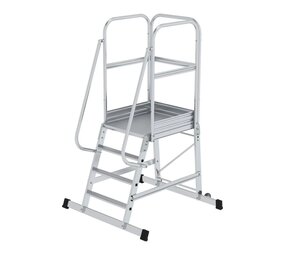 Roossien Bordestrap, verrijdbaar, 4 treden