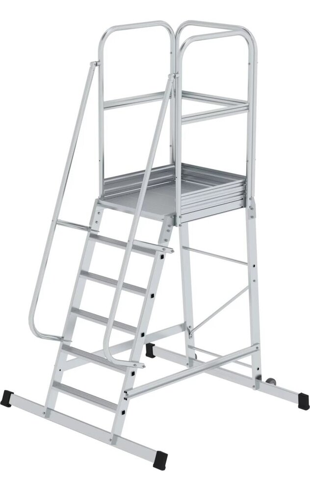 Munk Bordestrap met wielen, 6 treden Munk Bordestrap met wielen, 6 treden