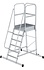 Bordestrap met wielen, 6 treden Bordestrap met wielen, 6 treden