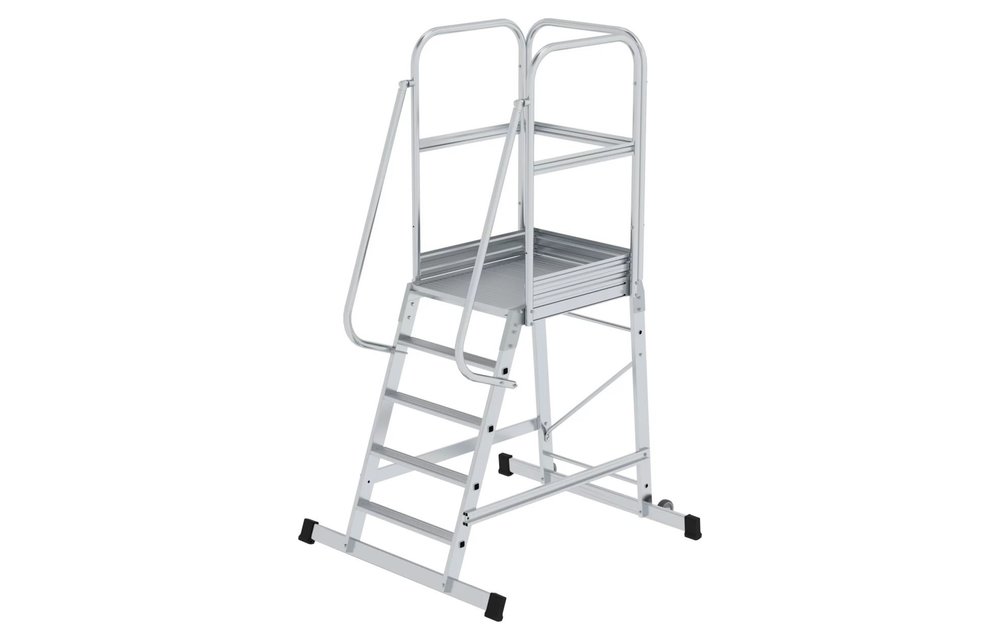 Bordestrap met wielen, 5 treden