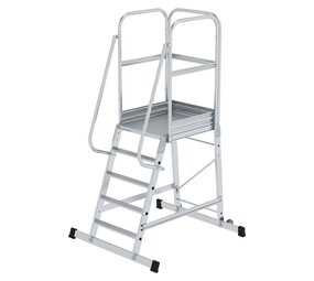Munk Bordestrap met wielen, 5 treden Munk Bordestrap met wielen, 5 treden