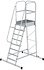 Bordestrap met wielen, 8 treden Bordestrap met wielen, 8 treden