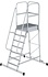 Bordestrap met wielen, 7 treden Bordestrap met wielen, 7 treden