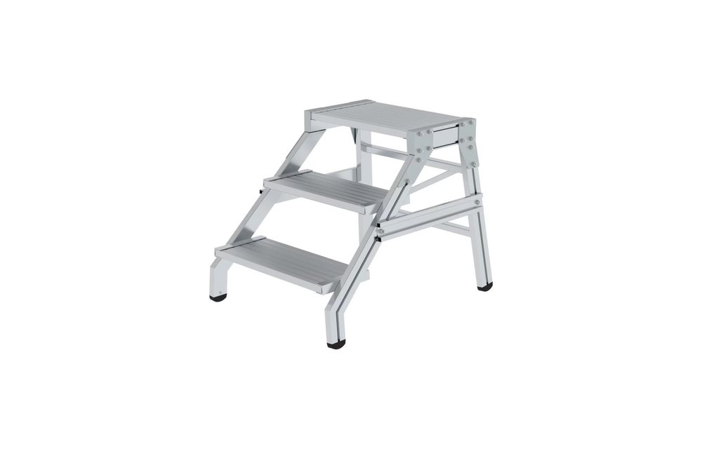 Montagetrap, 3 aluminium treden