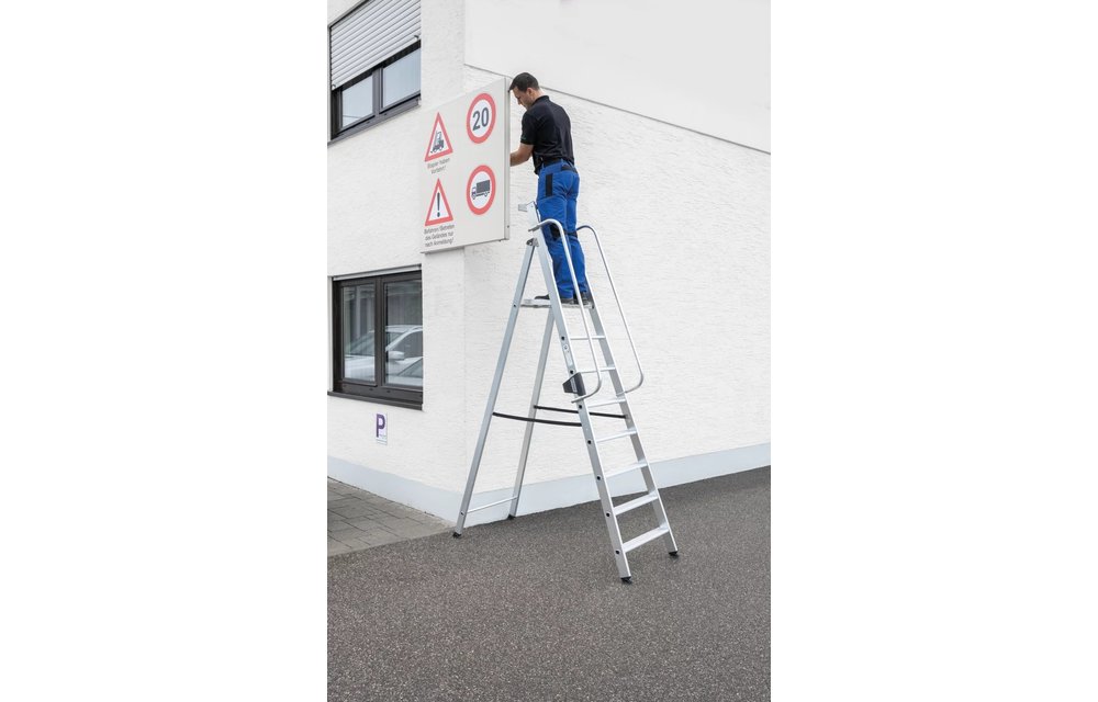 Platformtrap, 4 treden met leuning
