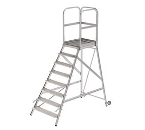 Roossien Bordestrap, 8 stalen treden en handgrepen Roossien Bordestrap, 8 stalen treden en handgrepen