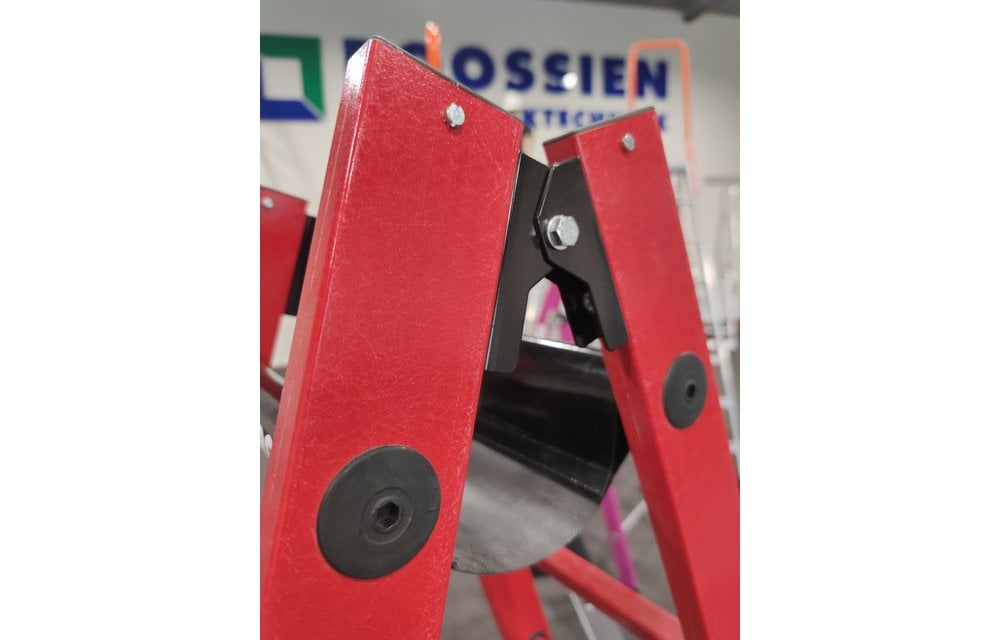 Kunststof dubbele ladder, 2x14 sporten