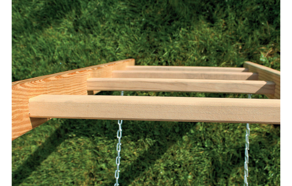 Houten enkele ladder, 6 sporten