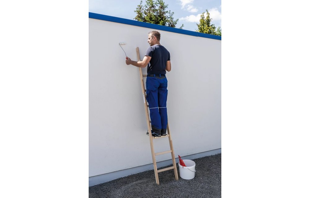 Houten enkele ladder, 6 sporten