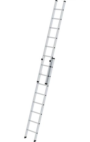 Munk 2-delige aluminium opsteekladder, 2x8 sporten Munk 2-delige aluminium opsteekladder, 2x8 sporten