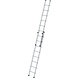 Roossien 2-delige aluminium opsteekladder, 2x8 sporten