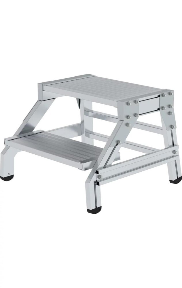 Roossien Montagetrap, 2 aluminium treden