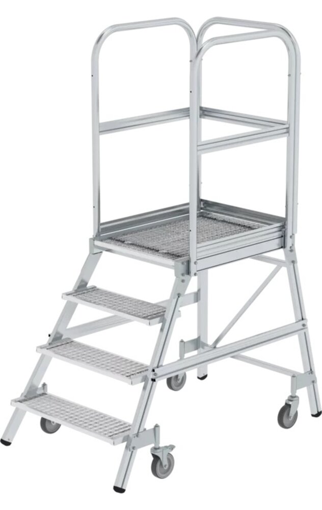 Roossien Aluminium bordestrap met 4 stalen treden