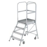 Munk Aluminium bordestrap met 4 stalen treden