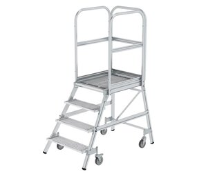 Roossien Aluminium bordestrap met 4 stalen treden