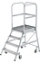 Aluminium bordestrap met 4 stalen treden Aluminium bordestrap met 4 stalen treden