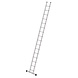 Munk Aluminium enkele ladder, 16 sporten (350 mm breed) met stabilisatiebalk Munk Aluminium enkele ladder, 16 sporten (350 mm breed) met stabilisatiebalk