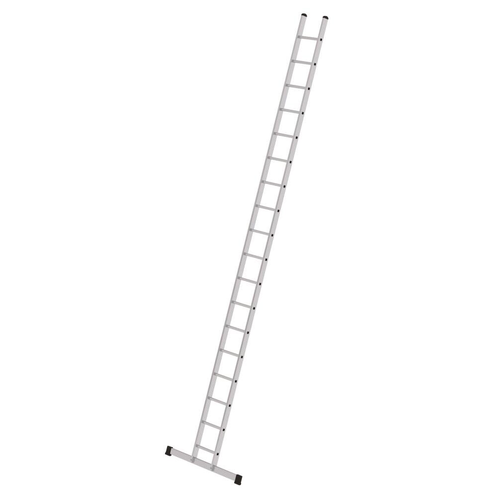 Roossien Aluminium enkele ladder, 18 sporten (350 mm breed) met stabilisatiebalk
