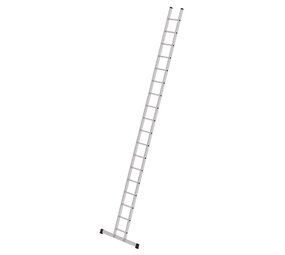 Roossien Aluminium enkele ladder, 18 sporten (350 mm breed) met stabilisatiebalk