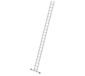 Munk Aluminium enkele ladder, 22 sporten (350 mm breed) met stabilisatiebalk Munk Aluminium enkele ladder, 22 sporten (350 mm breed) met stabilisatiebalk