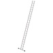Roossien Aluminium enkele ladder, 22 sporten (350 mm breed) met stabilisatiebalk