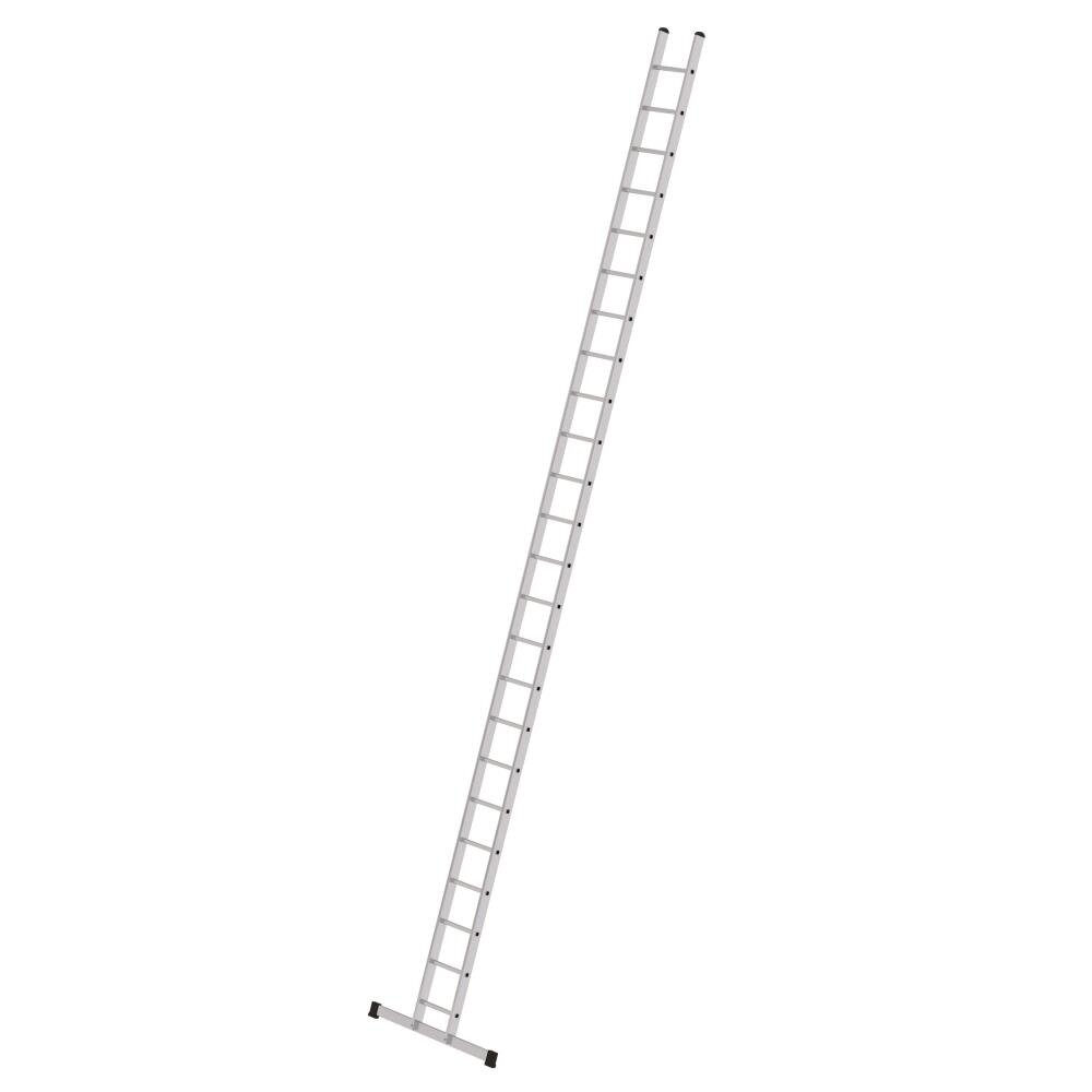 Munk Aluminium enkele ladder, 24 sporten (350 mm breed) met stabilisatiebalk Munk Aluminium enkele ladder, 24 sporten (350 mm breed) met stabilisatiebalk