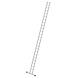 Munk Aluminium enkele ladder, 24 sporten (350 mm breed) met stabilisatiebalk Munk Aluminium enkele ladder, 24 sporten (350 mm breed) met stabilisatiebalk