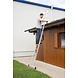 Munk Aluminium enkele ladder, 16 sporten (350 mm breed) met stabilisatiebalk Munk Aluminium enkele ladder, 16 sporten (350 mm breed) met stabilisatiebalk