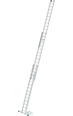 Munk 3-delige optrekladder, 3x14 sporten met standaard stabilisatiebalk Munk 3-delige optrekladder, 3x14 sporten met standaard stabilisatiebalk
