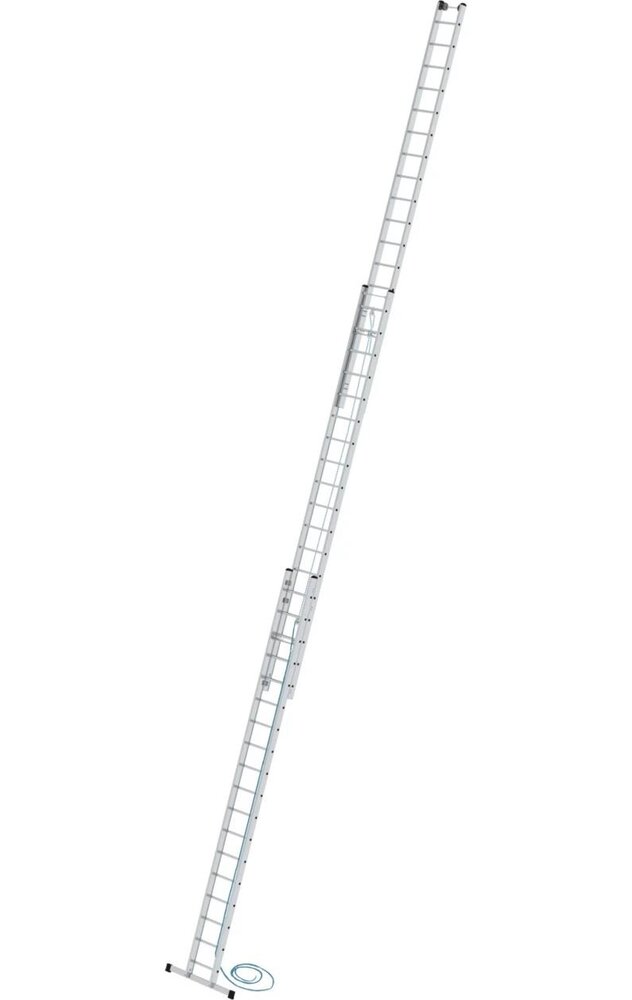 Roossien 3-delige optrekladder, 3x18 sporten met standaard stabilisatiebalk Roossien 3-delige optrekladder, 3x18 sporten met standaard stabilisatiebalk