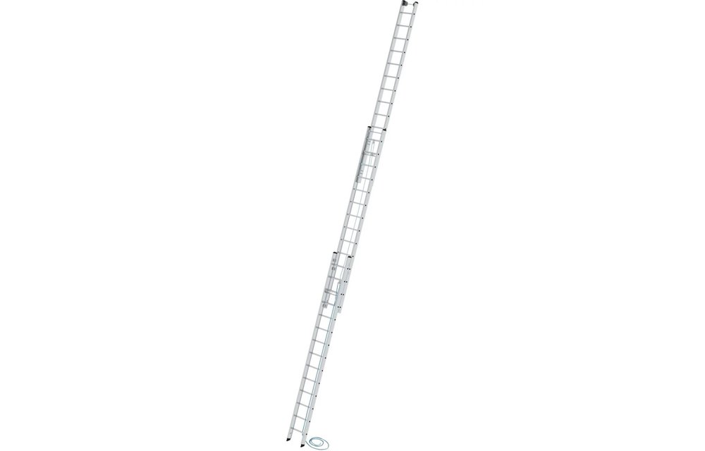 3-delige aluminium optrekladder, 3x14 sporten