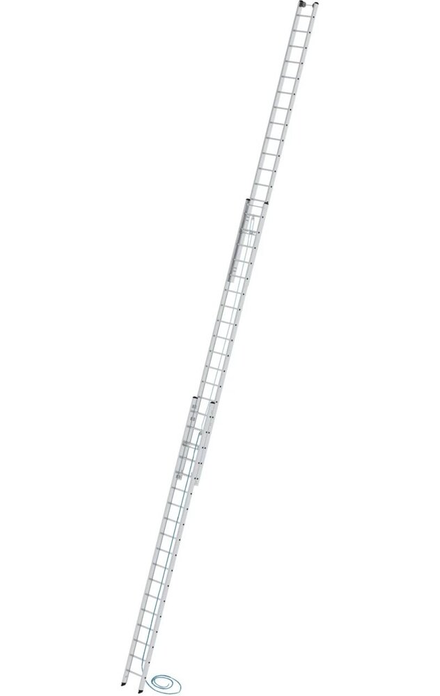 Munk 3-delige aluminium optrekladder, 3x18 sporten Munk 3-delige aluminium optrekladder, 3x18 sporten