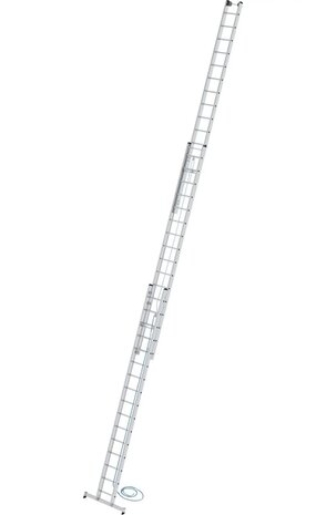 Roossien 3-delige optrekladder, 3x16 sporten met Nivello stabilisatiebalk Roossien 3-delige optrekladder, 3x16 sporten met Nivello stabilisatiebalk