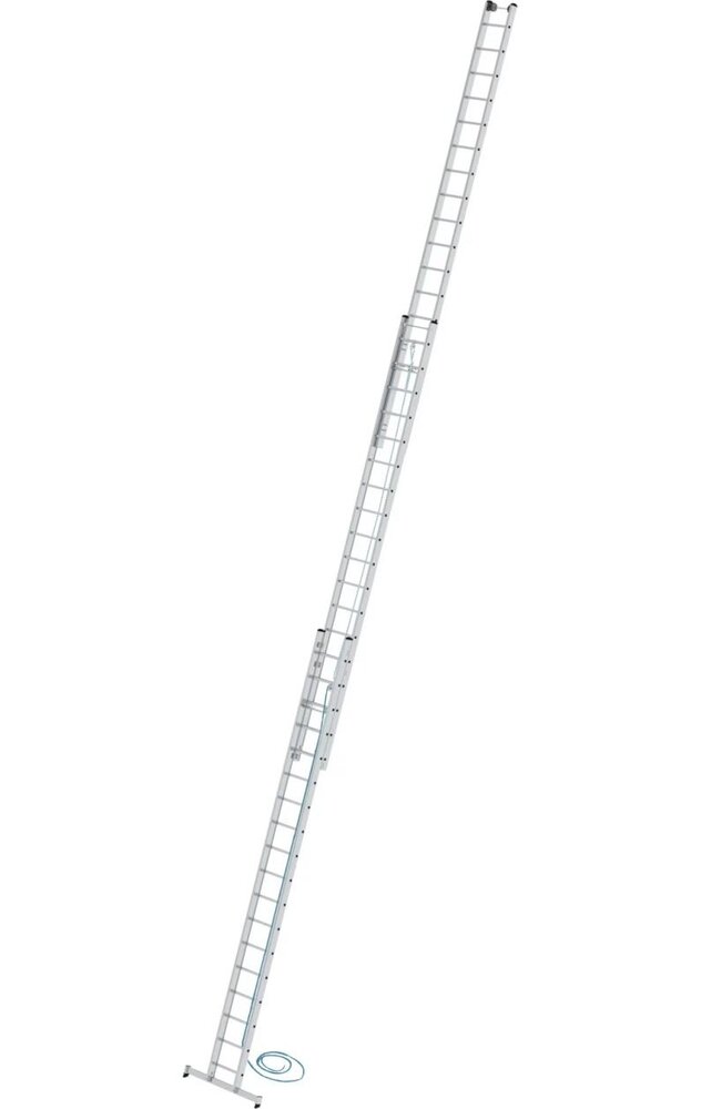 Munk 3-delige optrekladder, 3x18 sporten met Nivello stabilisatiebalk