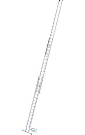 Munk 3-delige optrekladder, 3x18 sporten met Nivello stabilisatiebalk