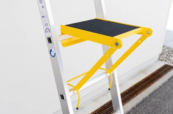 Roossien Ladderbankje (RAL 1021) met anti-slip R13