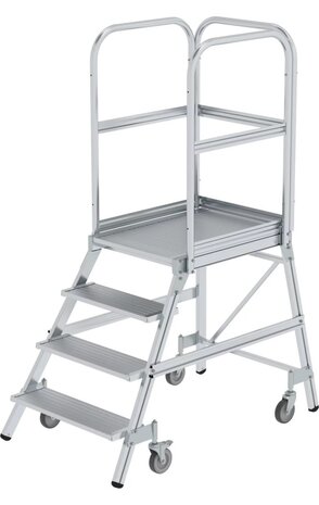 Munk Verrijdbare bordestrap, 4 treden Munk Verrijdbare bordestrap, 4 treden